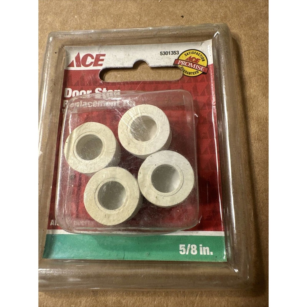 Ace 5/8 in. W Rubber White Door Stop Tip Over the door clip